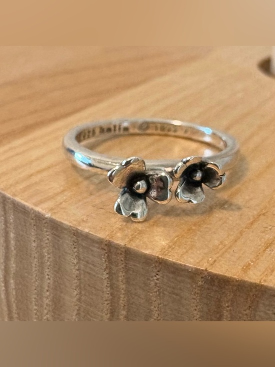 Metalsmiths Sterling Jewelry - Sterling Silver Flower Stacking Ring